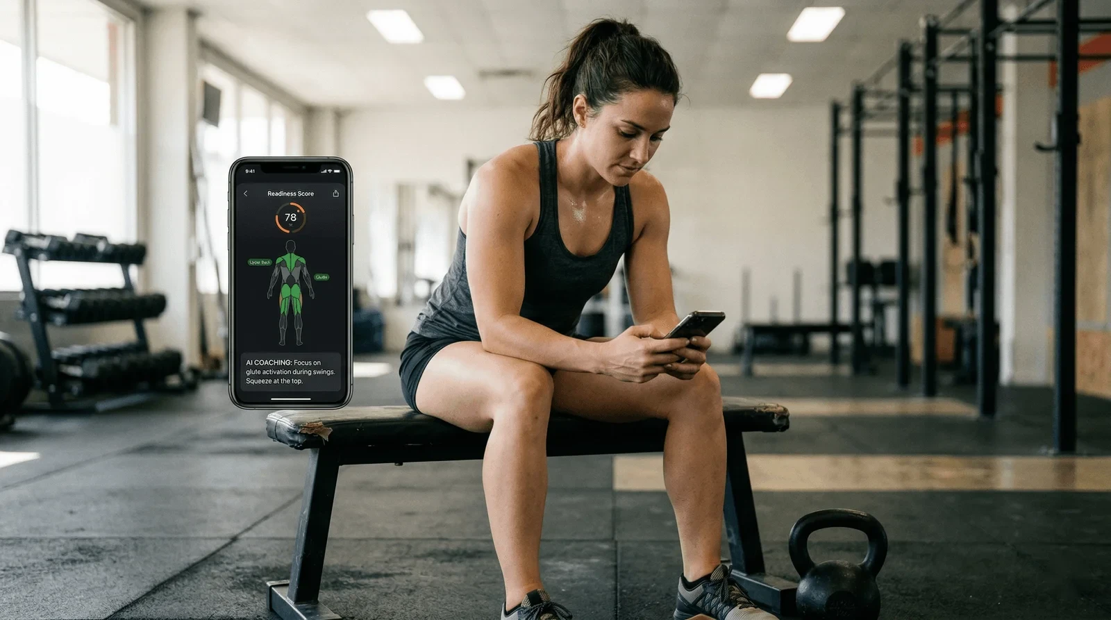 PurGrit AI coaching engine displaying readiness scores and weekly training briefings